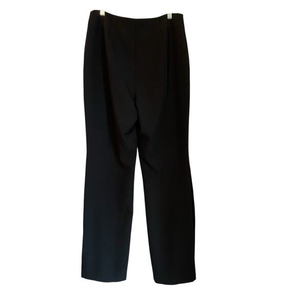 Lovers & Friends NWOT Size M Black Wide Leg Trouser Pants Hidden Snap Outseam - Picture 2 of 8
